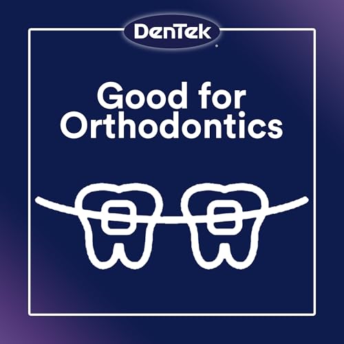Dentek Interdental Brushes - Tight, 16 Count, 6 Pack - Easy-Brush Interdental Plaque Remover with Fluoride - Cleans Tight Spaces Around Teeth, Braces & Other Dental Appliances