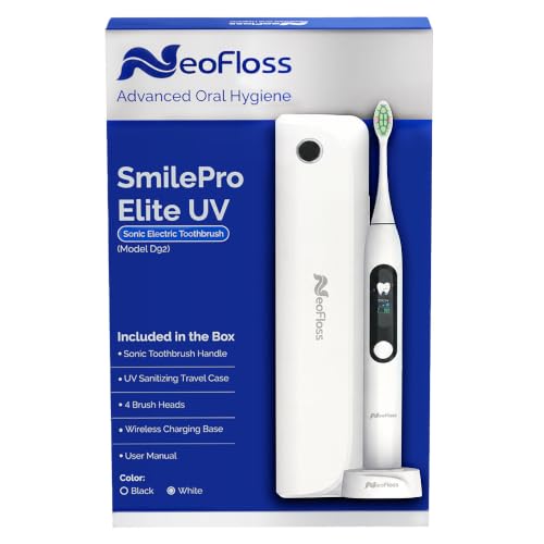 SmilePro Elite UV Sonic Electric Toothbrush, White