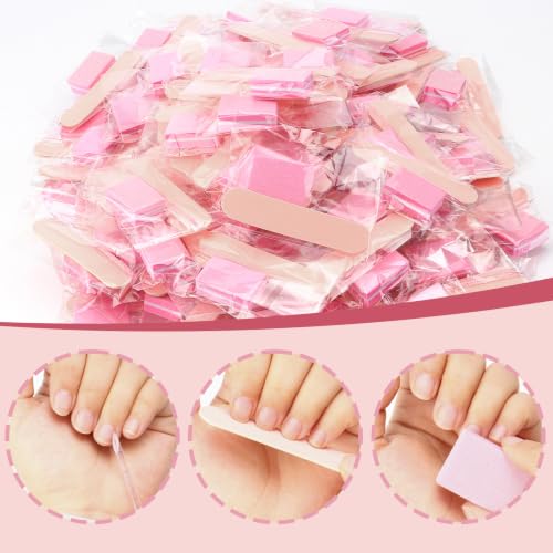40 Sets Pink Professional Manicure Press On Nail Tool Kit
