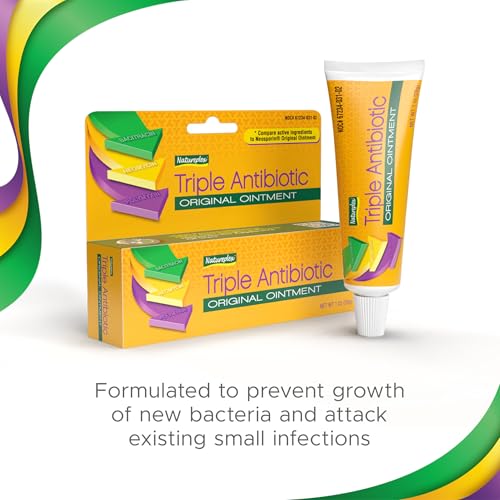 Natureplex Triple Antibiotic Ointment 1.0 oz (Pack of 6) – Contains Bacitracin, to Aid Wound Care, Scrapes, Cuts, and Burns, Prevents Infections, Helps Healing – Made in USA