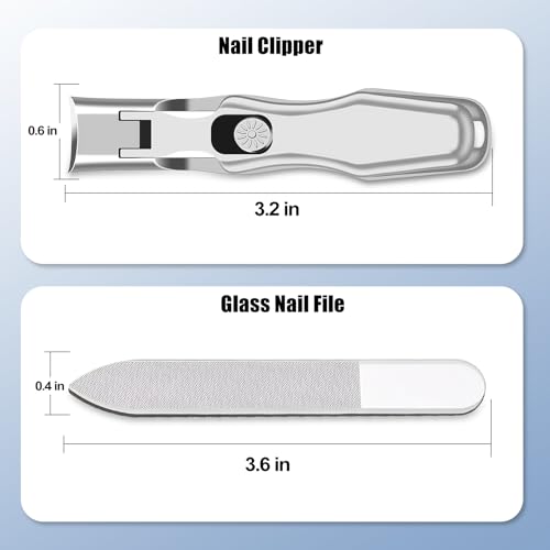 VELKOMIN Heavy Duty Nail Clippers for Thick Toenails for Men, 15 mm Wide Jaw, Ultra-Sharp and Durable Fingernail Toenail Clippers for Thick Hard Ingrown Nails, 18 Months Replacement Warranty
