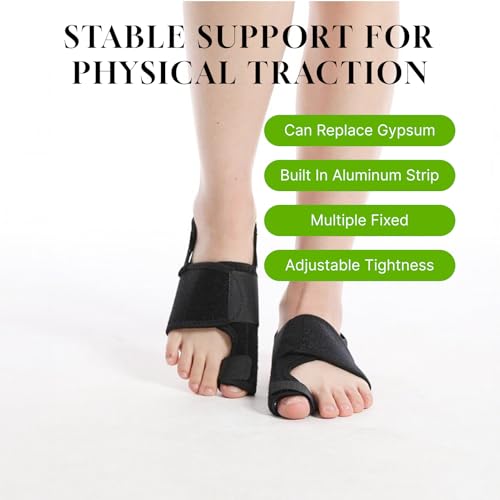 2PCS Bunion Corrector & Bunion Splints for Women & Men, Adjustable Big Toe Separator, Day/Night Orthopedic Support, Non-Surgical Hallux Valgus Relief & Hammer Toe Straightener