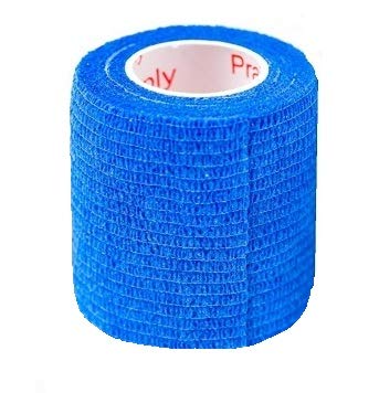 2 Inch Vet Wrap Tape Bulk (Blue, Neon Green, Neon Pink, and Black Paw Prints on Blue, Neon Green, Neon Pink) (Pack of 6) Self Adhesive Adherent Adhering Flex Bandage Grip Roll for Dog Cat Pet 6 Rolls Assorted 2 - BeesActive Australia