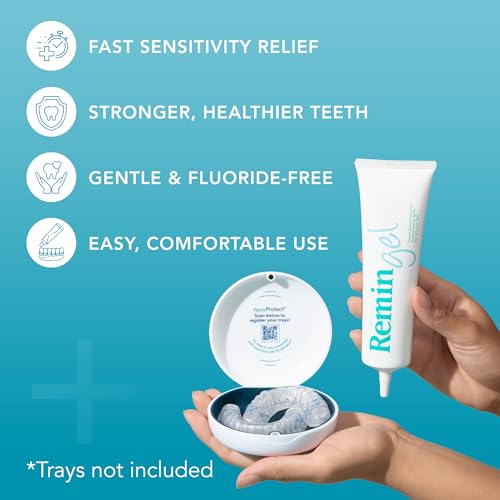 ReminGel Hydroxyapatite Tooth Remineralization Gel - Strengthen Enamel, Repair Teeth & Reduce Sensitivity - Fluoride-Free Remineralizing Treatment for Tooth Decay Prevention