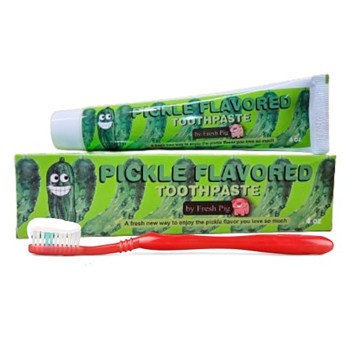 3 Pack Toothpaste - Bacon, Pickle and Coffee Flavored Toothpaste Gag Gift