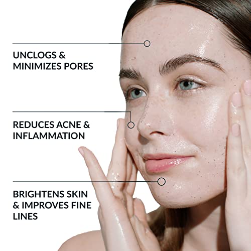NAELI AHA/BHA Exfoliating Face Wash - 10% Glycolic Acid & Salicylic Acid Cleanser, Anti Aging Acne & Wrinkle Reducing Facial Exfoliant, Pore Minimizer & Brightening Gel, 6 oz 6 Fl Oz (Pack of 1)