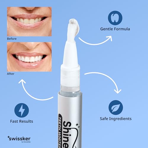 Swissklip Teeth Whitening Foam & Teeth Whitening Pen Combo Pack