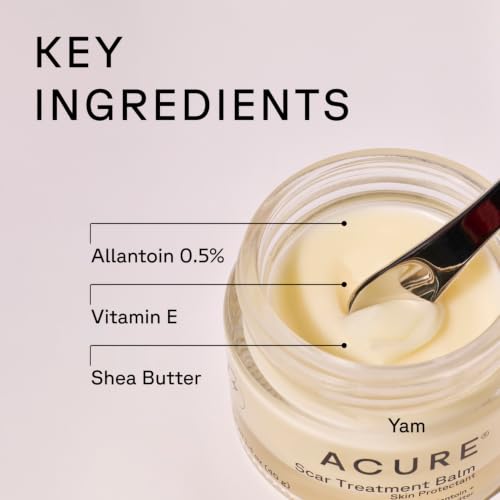 Acure Scar Treatment Balm, Nourishing Cream for New & Old Scars - 1.4 oz