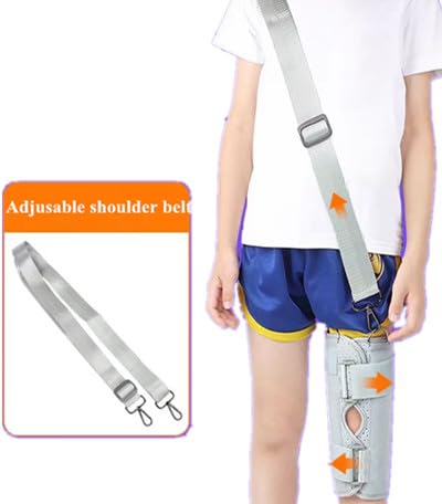 Pediatric Leg Immobilizer Kids Knee Brace Support Child Knee Fixed Splint Leg Fracture Splint Knee & Leg Immobilizer/Knee Brace (Small) Small