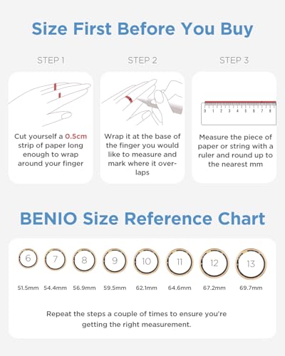 BENIO Gen4 Smart Ring Health & Fitness Tracker Step Counting Rose Gold 6#