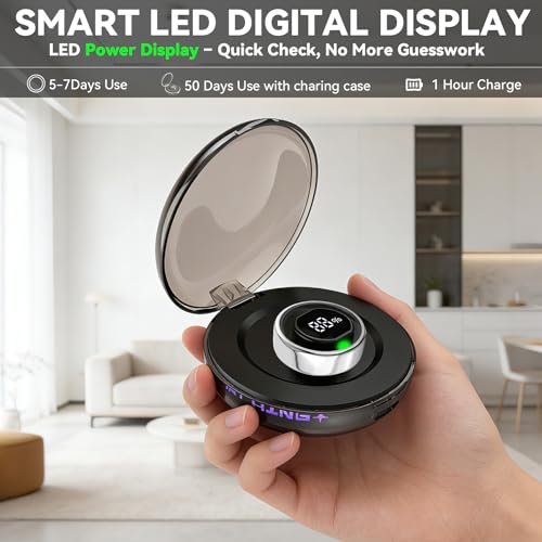 Smart Ring for Women Men,Fitness Tracker,Health Ring,Sleep Tracker Black 7