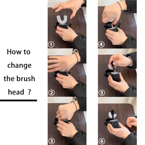 Adult Automatic Ultrasonic Toothbrush Waterproof Timer Travel Black
