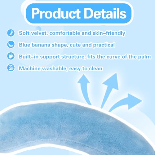 4 Pcs Palm Protector Hand Contracture Cushion with Finger Wands