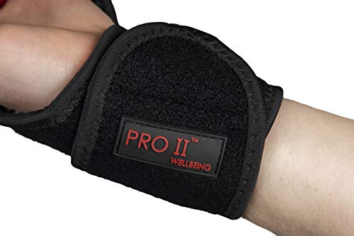 PRO 11 WELLBEING Infrared Self Heating Wrap Around Wrist Brace for Treatment of Arthritis, RSI, CTS, Sprains and Strains