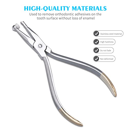 Dental Adhesive Removing Pliers - Orthodontic Cement Remover Pliers Braces Glue Bonding Remover Tool