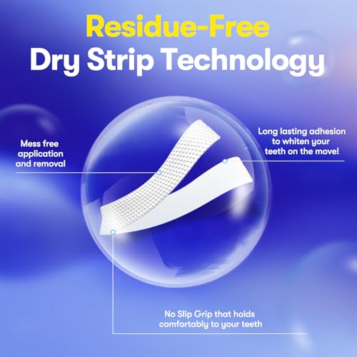 MySmile Teeth Whitening Strips, Hydroxyapatite-Infuse White Strips, Non-Sensitive Teeth Whitening with Soothing Natural Ingredients, Enamel-Safe, Residue-Free, Non-Slip, 21 Treatments Kit 42 Count (Pack of 1)