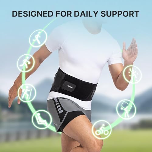 Steel Plate Back Brace Lumbar Support for Lower Back Pain Men Women