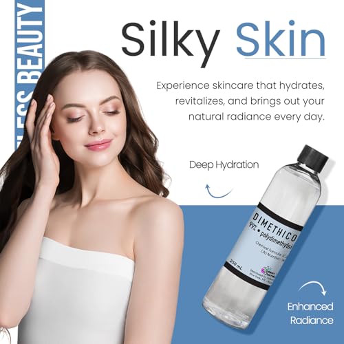 Dimethicone Oil Pure (250 mL / 8.45 Fl Oz) DIY Pure Dimethicone Cosmetic Grade Skin Moisturizer and Head Lice Treatment, Liquid Silicone for, Gun Oil 8.45 Fl Oz (Pack of 1)