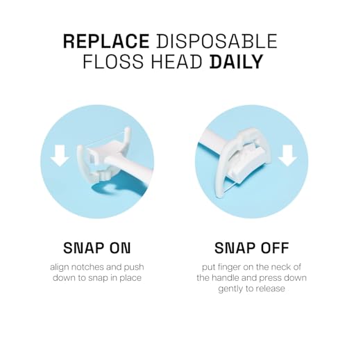 REACH Ultraclean Access Flossers Disposable Heads Fresh Mint Crystals 28 Each (Pack of 4)