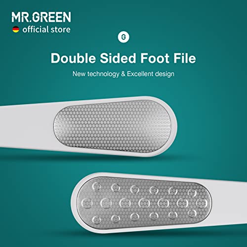 MR.GREEN Foot File Double Sided Callus Remover for Dead Skin Professional Pedicure Tools Callous Scraper Foot Sander Heel Filer (Orange) Orange