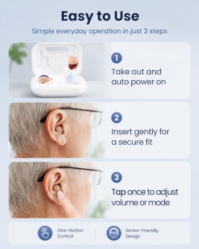 CUEME Hearing Aids, OTC Rechargeable Hearing Aids for Seniors & Adults