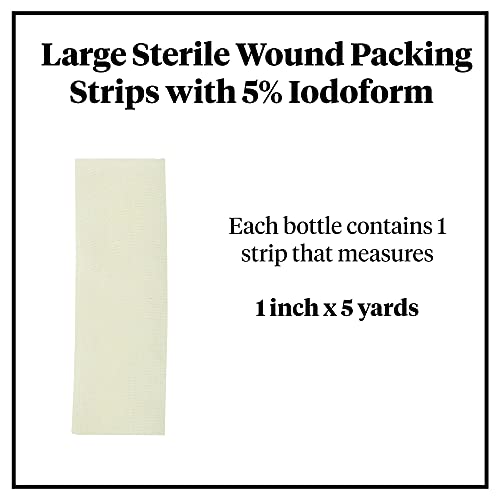 McKesson Packing Strip, Sterile, Cotton, Iodoform, 1 in, 1 ct 1 Inch x 5 yards Iodoform (1 Count)