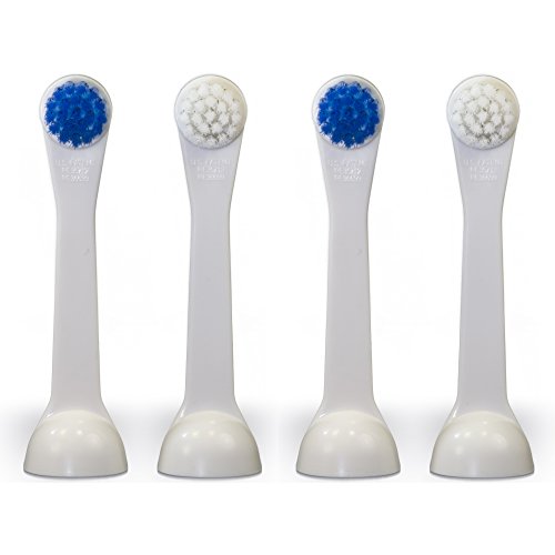 Cybersonic Classic Compact Replacement Brush Heads, 4 Pack, Compatible with All Cybersonic Electric Toothbrushes 4 Count