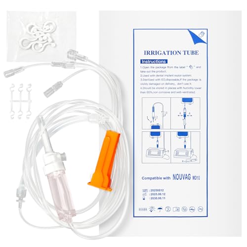 Dental Disposable Irrigation Tubes for NOUVAG MD10 Implant Motors, 10-Pack NOUVAG MD10（10PCS)