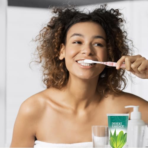 Desert Essence Tea Tree Oil and Neem Toothpaste, Wintergreen, 3 Pack 6.25 Ounce (Pack of 3)