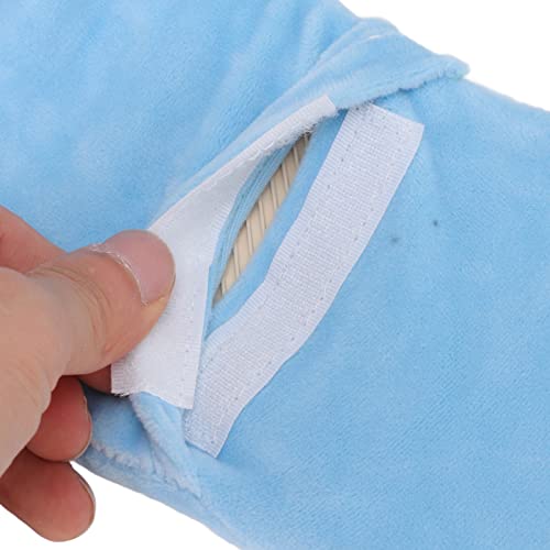 U Shaped Neck Warm Water Bag, Hot Water Bottle for Pain Relief Hot Water Bottles Hot & Cold Therapies (Light Blue)