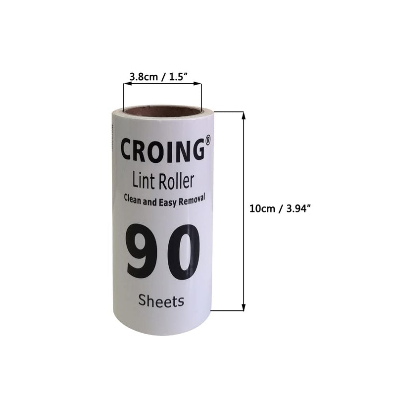 CROING 𝑭𝒖𝒔𝒔𝒆𝒍𝒓𝒐𝒍𝒍𝒆 (720 sheets) Extra sticky lint roller, lint roller animal hair Suitable for clothes, hair, cat hair, dog hair - BeesActive Australia