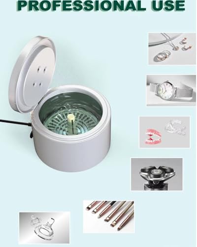 Ultrasonic Retainer Cleaner with UV-C Cleaner,42kHz Ultrasonic Black