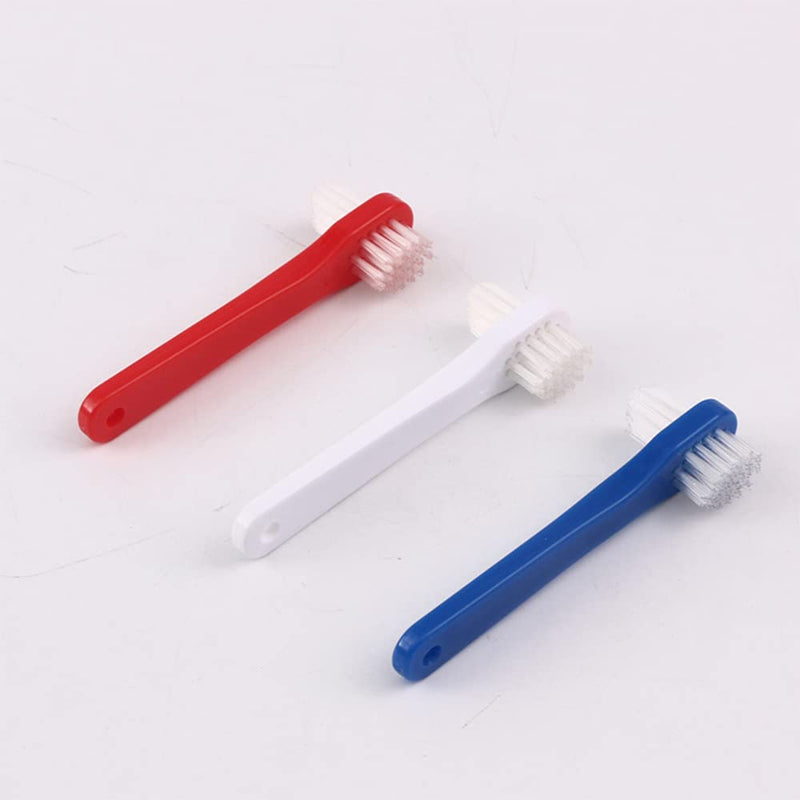 3Pcs Denture Brush Dual Head Toothbrushes Hard Denture Cleaning Brush Denture Toothbrush Cleaning Brush for Keeping Dentures Clean - BeesActive Australia