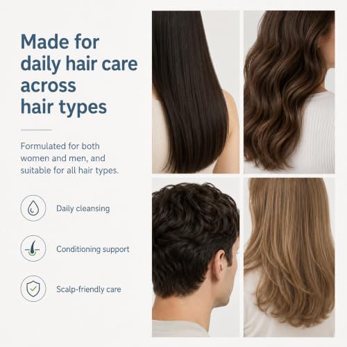 Anti-Hair Loss Shampoo & Conditioner Set for Normal Hair, DHT Blocker for Thinning Hair (2x10.1 fl.oz.) BioTrust Technology, Hair Growth Shampoo, Dermatologically and Clinically Tested, Made in Sweden 20.28 Count (Pack of 1)