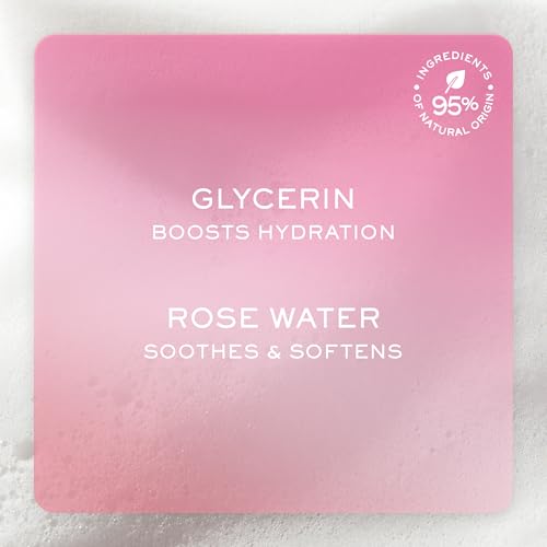 NUXE Very Rose Face Wash Foam for Sensitive Skin, Face & Eyes, 5 Fl Oz