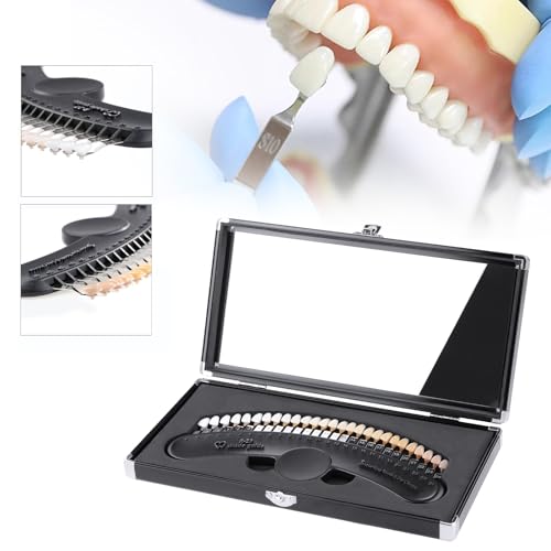 27 Colors Shade Guide Mirror Bleaching Shade Chart Color Contrast for Home Beauty Salon Use