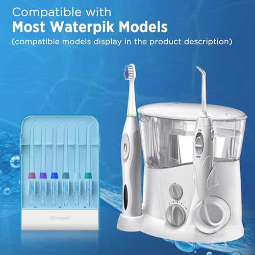 Replacement Tips for Waterpik, and Aluminum Electric Toothbrush Travel Case