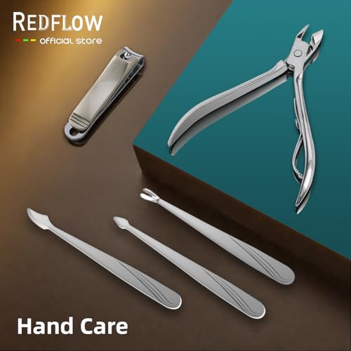 Manicure Set 11 in 1 Stainless Steel Nail Clippers for Men，Manicure Kit for Women，Nail Grooming Kit，Nail Clipper Set，Personal Care Tools Brown