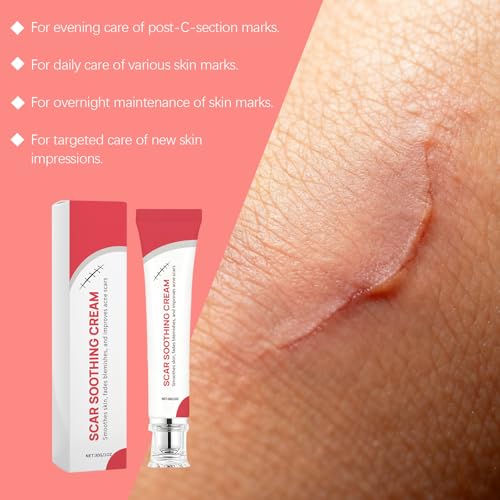 Scar Cream & Silicone Gel for Scar Removal - Natural, Advanced Treatment for Surgical Scars, Keloid Bumps, Stretch Marks & Skin Repair