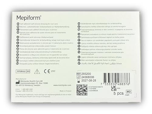 Mepiform 5x7.5 cm bandage 5 pcs