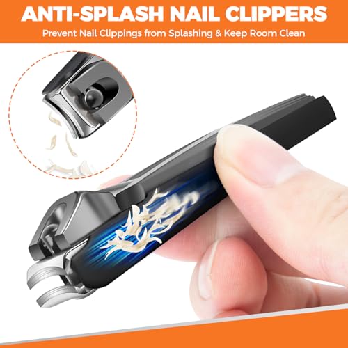 Toenail Clippers for Men Seniors Thick Ingrown Toenails 6PCS Professional