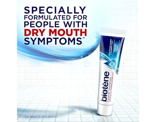 Biotene Fluoride Toothpaste, Fresh Mint, 4.3 oz Tubes - (Pack of 4)