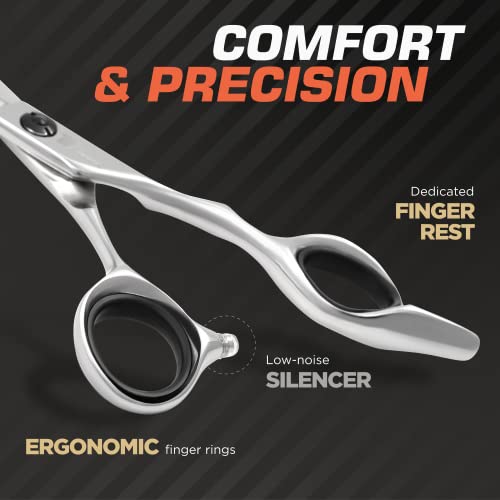 Fagaci Hair Cutting Scissors 6", Professional Hair Shears with Sharp Blades 6"