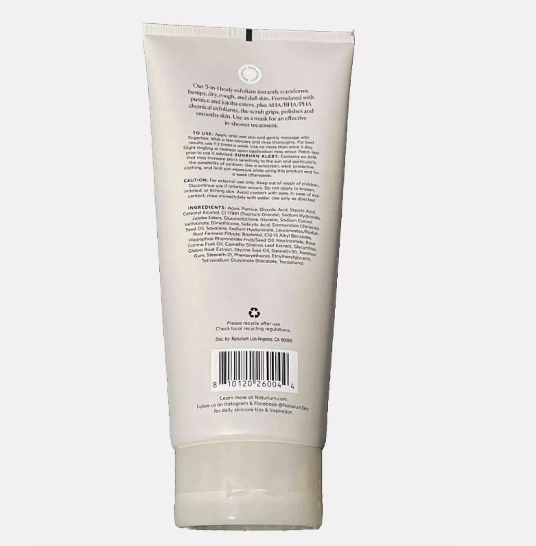 Naturium KP Body Scrub & Mask for Keratosis Pilaris, Bump Eraser Shower Scrub & Exfoliator for Skin, 8 oz - BeesActive Australia