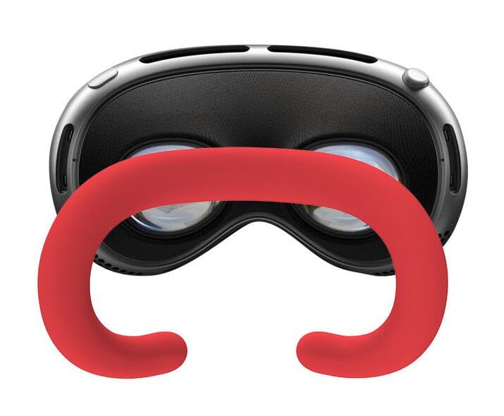 Silicone Eye Mask for Apple Vision Pro,Silicone Face Pad Cover,Sweat Proof, Light Leakage Proof,Replaceable VR Accessories (Black) Black - BeesActive Australia