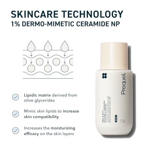 Prequel Skin Hydrating Moisturizer Face Cream, Ceramide Peptide Lotion 5.7 Fl Oz (Pack of 1)