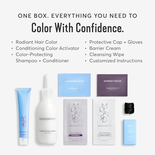 Madison Reed Radiant Hair Color Kit, 6.5NNA Medium Neutral Brown, 1 Pack 6.5NNA - Medium Neutral Brown (Sondrio Brown)