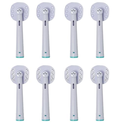 Tongue Brush Heads for Oral B Braun, 7000/Pro 1000/9600/500/3000/8000 and Smart Electric Toothbrush Brush Head Cleaner Scraper Replacement, 8-Pack 8 Count (Pack of 1)