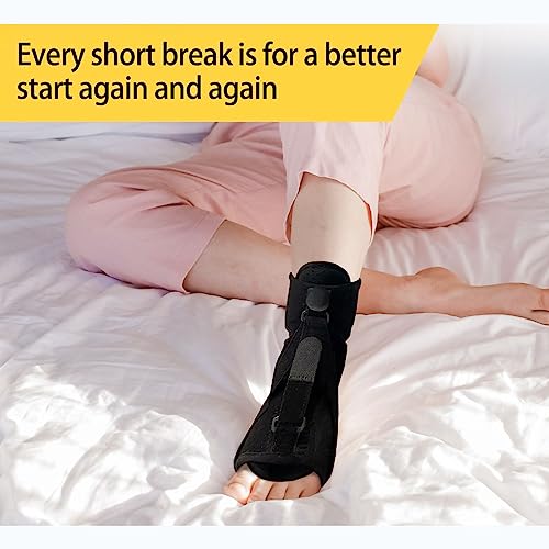 2 Pack Plantar Fasciitis Night Splint,Relieve Foot Pain Morning Foot Pain Achilles Tendinitis Foot Drop, Women & Men (Black) 2