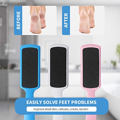 Fu Store Pedicure Foot Files Callus Remover with Double Sided Feet Rasp 1 Count (Pack of 3)